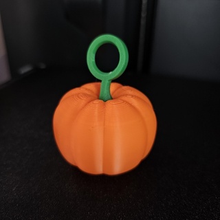 key chain loop pumpkin 3d print model - Mito3D