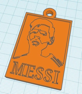 chave messi 3d print model - Mito3D