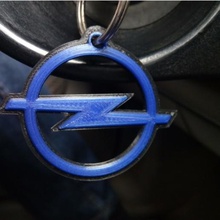 chave de cadeia opel jogo logotipo anel poli 3d print model - Mito3D