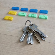 key covers home keys ring organize colourize id identify 3d print model - Mito3D