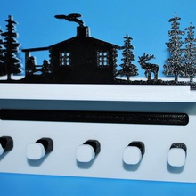anahtar askı takı kabin tutucu hayır anahtarları moose rustik Anahtarlık 3d print model - Mito3D