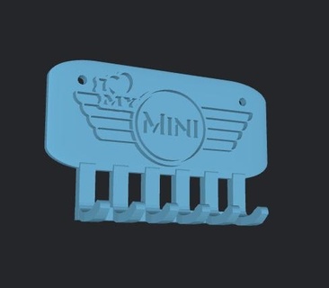 llave percha antiguo logo mini reunión 175x110x40 mm impresión respaldos clasico Listo fácil prin apoya clásico soporte morris 3d print model - Mito3D