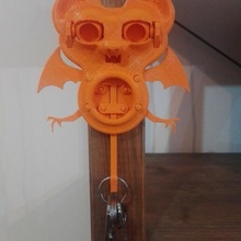 key holder bat ring 3d print model - Mito3D