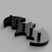 chave suporte batman sinal al construir porta Llaves casa 3d print model - Mito3D