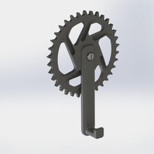key holder bicycle gadget coat rack clickable 3d print model - Mito3D