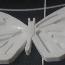 key holder butterfly art 3d print model - Mito3D
