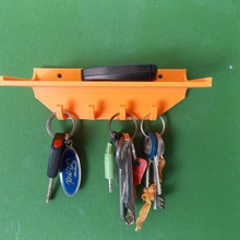 key holder shelf home organization shelves hanger keyholder keyhanger 3d print model - Mito3D