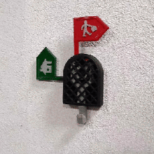 key holder signaling gadget house flag 3d print model - Mito3D