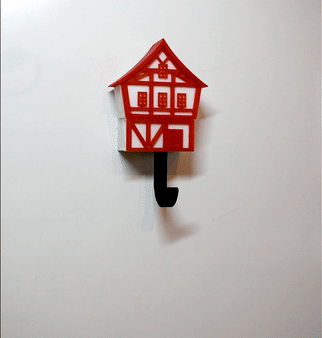 key holder wall hanger decor holders & hooks 3D print model - Mito3D