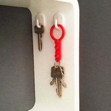 key keychain no supports needed home organizer organization keychains 3d print model - Mito3D
