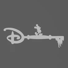 anahtar Mickey nota anahtarı Disney 3d print model - Mito3D