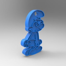 chave ring various smurfs drawing tv bike gadget figurine simson puffi germany france animated game child america doorway 3d print model - Mito3D