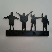 chave anel Beatles chaves silhueta 3d print model - Mito3D
