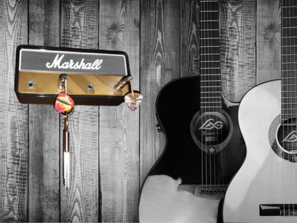 chiave squillare corno altoparlante marshall portachiavi chitarra porte cl ad anello 3d print model - Mito3D
