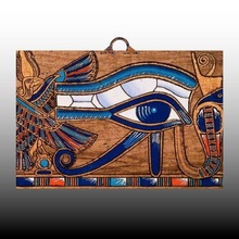 chiave squillare occhio horus egiziano arte ex reliquie antico sollievo catena 3d print model - Mito3D