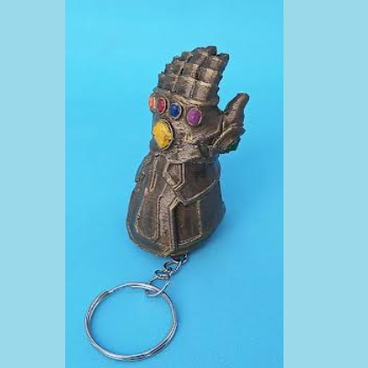 key ring - glove infinity thanos gauntlet avengers marvel infinite popular 3D print model - Mito3D