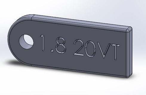Schlüssel Ring 18 20vt 18t golf4 3d print model - Mito3D