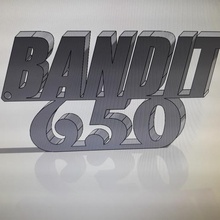 llavero 650 suzuki bandit gadget 3d print model - Mito3D