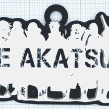 chave anel Akatsuki membros naruto chaveiro anime 3d print model - Mito3D