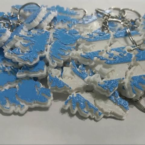 key ring argentinischen malvinas Mode falkland-Inseln malvinasargentinas heroesmalvines 2 april 3D print model - Mito3D