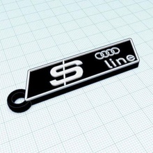 anel chave do audi linha 2 colours various bicolour thing model solid lukewarm jewel wrench keys wrenches keychain sline sportback a3 a4 a6 a1 3d print model - Mito3D
