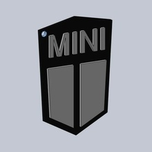key ring austin mini 3d print model - Mito3D
