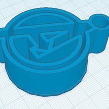 Anahtarlık yenilmezler logo çeşitli çizgi roman 3d print model - Mito3D