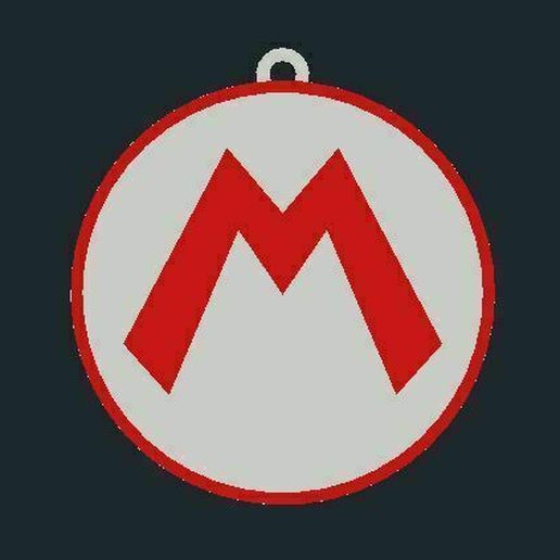 key ring badge mario kart rings bros 3D print model - Mito3D