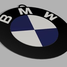 key ring bmw logo gadget car 3d print model - Mito3D