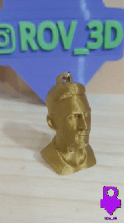 llave anillo busto messi maradona fútbol argentina llavero ídolos diego Lionel campeón mundo Katar fifa 3d print model - Mito3D