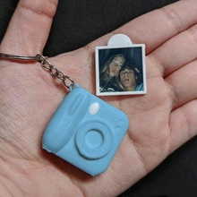 anahtar yüzük kamera Fotoğraf Kulp destek sevgililer gün Şubat 14th çift gelin damat anahtarlık hediye Aşk kalp çerçeve 3d print model - Mito3D
