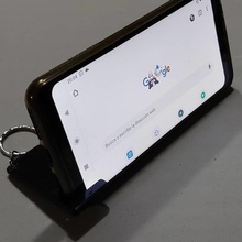 anneau de clé la cellule téléphone titulaire bijoux porte-clés un trousseau clés mobile cellulaire soutien 3d print model - Mito3D
