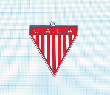 chave anel clube atl tico los Andes chaveiro Atlético futebol Argentina 3d print model - Mito3D