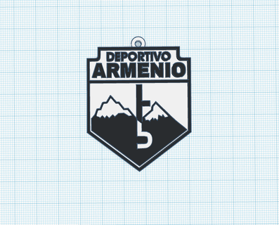 Schlüssel Ring Verein Deportivo Armenien 3d print model - Mito3D