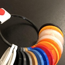 Schlüssel-ring Farbe Proben tool Farben swatch dagoma dagomaniack echantillon filament-Probe filament-Muster 3d Drucker Zubehör 3d print model - Mito3D