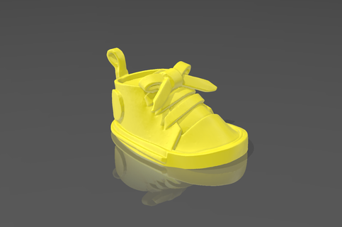 key ring converse shoe keychain resin 3d print model - Mito3D