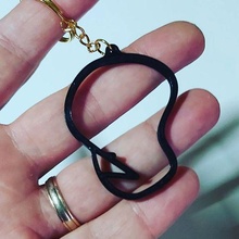 key ring dignity kirk van houten jewelry rings keychain simpsons simpson 3d print model - Mito3D