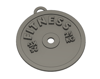key ring disc weights 3d print model - Mito3D