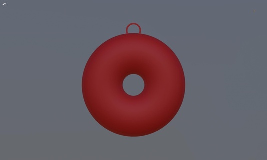 chave anel donuts 3d print model - Mito3D