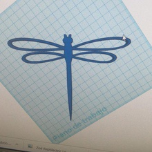 key ring dragonfly art 3d print model - Mito3D