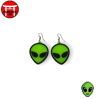Schlüssel Ring Ohrringe Aliens 3d print model - Mito3D