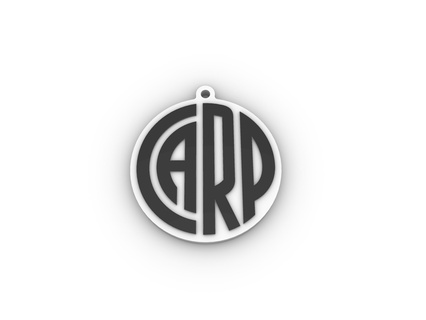 key ring emblem river plate 2022 keychain riverplate carp soccer futbolargentino afa 3d print model - Mito3D