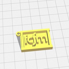 key ring fcfm universidad chile various university chili faculty science physicists mathematics 3d print model - Mito3D