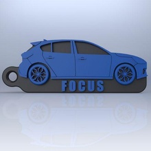 key ring ford focus mk4 jewelry fob rings car cars 3d print model - Mito3D