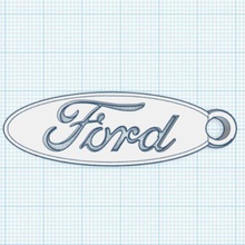 key ring ford fashion car keychain racing rally cars wrench miscellaneous add-on 3d print model - Mito3D