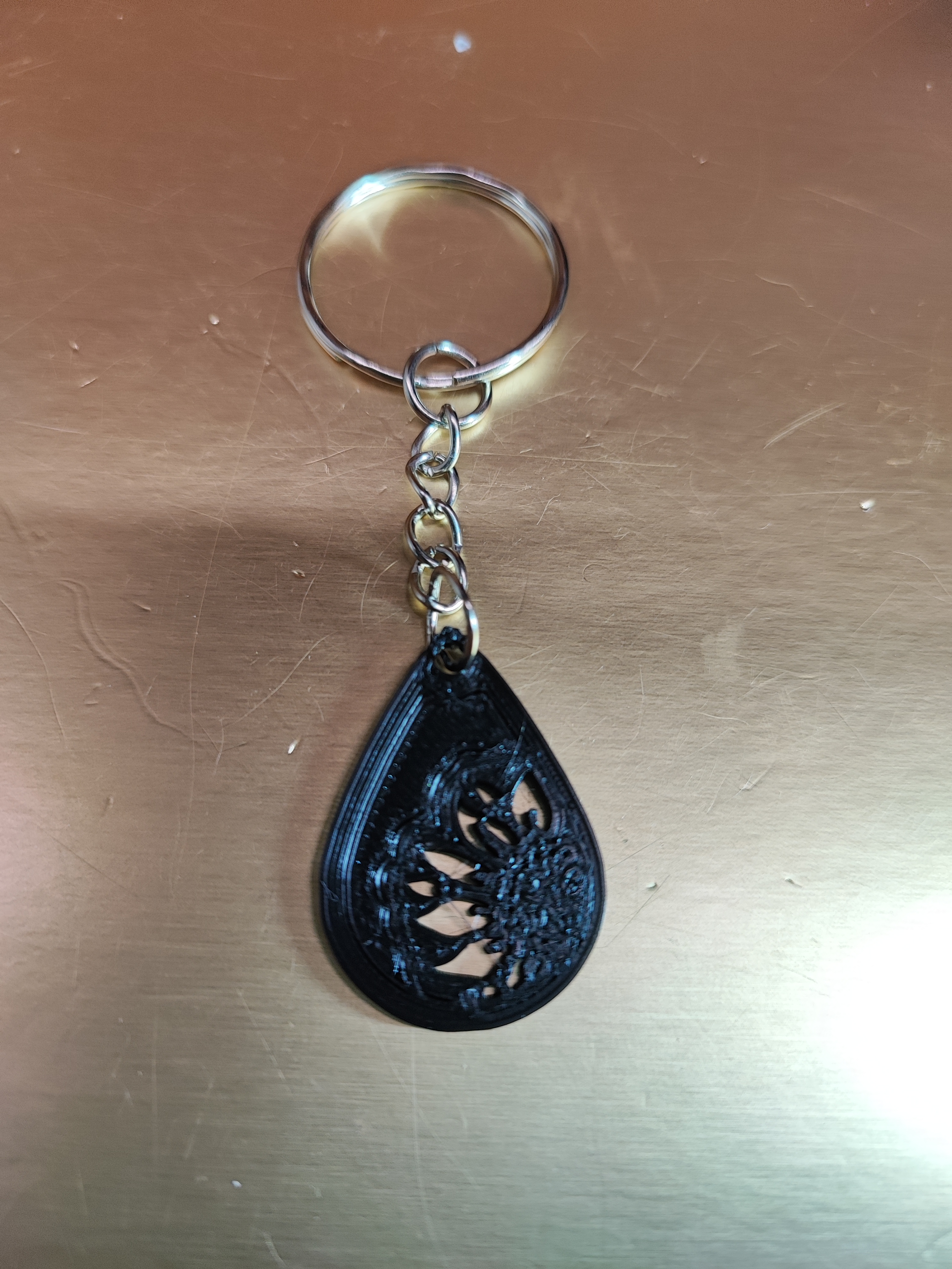 Schlüssel Ring Geschmack Blume Bricoloup 3d 3D print model - Mito3D