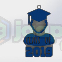 anillo de claves graduación 2019 various class 3d print model - Mito3D