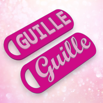 key ring guille keychain customized guillermina guillermo 3d print model - Mito3D