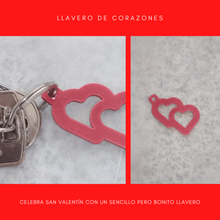 llave anillo corazones san valentin día Moda joya amor jolleria San Valentin bricolaje diy collar pendiente corazón arete 3d print model - Mito3D