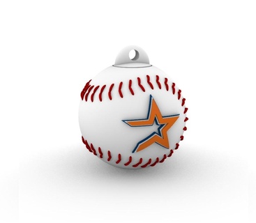 key ring houston astros container lid mlb 3d print model - Mito3D